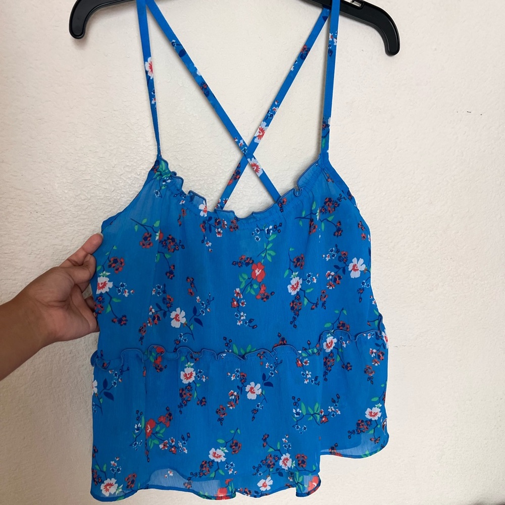 Sheer blue Top